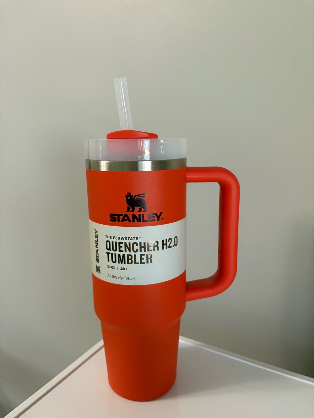 Brand New Rare Stanley Tumbler 30oz with straw covers!